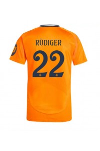 Fotbalové Dres Real Madrid Antonio Rudiger #22 Venkovní Oblečení 2024-25 Krátký Rukáv